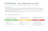 INMA & ObserveIT - ibv-solutions.com · INMA & ObserveIT Der Umgang mit elektronischen Kundendaten zur Erfüllung der FINMA Regulationen. inleitung Vertrauliche elektronische Kundendaten