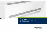 Venkon - Kampmann · Venkon Fan Coils, Umluft. Heizen, Kühlen, Filtern für höchsten Komfort Technischer Katalog Venkon Fan Coils