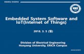 Embedded System Software and IoT(Internet of Things)ccrs.hanyang.ac.kr/webpage_limdj/fusion_design/ComputerTrack.pdf · MQTT OASIS standard (v3.1.1) ... specific activities Notifications