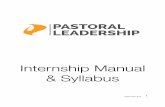 Internship Manual & Syllabus - Vanguard College · Internship Manual ... manual. Field Education Orientation ... The Ministry Covenant provides a place for your Supervisor to describe