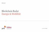 Blockchain Radar Energie & Mobilität · PwC - BDEW Blockchain Radar: Übersicht über die derzeit aktiven Unternehmen, Projekte und Initiativen 2 B2C -Stromhandel / Peer-to-Peer