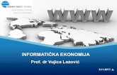 AKADEMSKE STUDIJE MASTER PROGRAM · informatiČka ekonomija? digitalna-cyber, nova ekonomija ekonomija znanja, web ekonomija virtuelna ekonomija e-readiness /e-spremnost/ infrastruktura