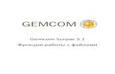 Gemcom Surpac 5 - geokniga.org · Gemcom Surpac 5.1 и 5.2 ... Классификация стрингов (Classify strings) ... (Classify strings by text) ...
