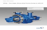RPHb – Two-stage, Heavy-duty Process Pumps to API 610 · RPHb – Two-stage, Heavy-duty Process Pumps to API ... RPHb – Two-stage, Heavy-duty Process Pumps to ... n Constant-level