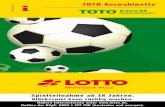 TOTO Auswahlwette - lotto-rlp.de · inhalt TOTO-Auswahlwette 3 Voll-System 4 VEW-System 11 VEW-Schablone 35 2 Suchtprävention Glücksspiele können süchtig machen! Ob LOTTO, ODDSET,