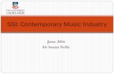 SSI: Contemporary Music Industry - University of Adelaide · Contemporary Music Industry Song writers Composers Musicians Business Professionals: managers, agents & publicists Music