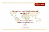 Restaging the Barilla Brand in the U.S.mria-arim.ca/sites/default/uploads/files/Barilla-Mar8-06.pdf · Restaging the Barilla Brand in the U.S. ... • Barilla gains permission to: