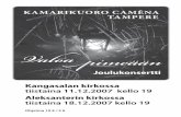KamariKuoro CamĒna Tampere - camena.fi · säv. ja san. Peter Gritton Yhteislaulu Toivioretkell ...