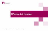 Effective Job Hunting - bcs.org · PDF fileHow to get the most from your CV 2) To look at the pros and cons of online ... recruitment agencies and social networking 3) ... • Give