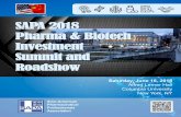 SAPA 2018 Pharma & Biotech Investment Summit and … SAPA Roadshow Program... · FDA • Production and ... Hong-Ping Guan, PhD Andy Han Mike Hu, PhD Yang Huang, PhD Yanming Jiang
