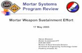 Mortar Systems Program Review Weapon Sustainment Effort Outline Systems under Sustainment Effort • 60mm M224 Lightweight Company Mortar System • Improved M252 81mm Mortar System