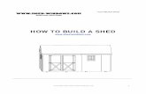 HOW TO BUILD A SHED - Shed Windows and Accessories · These shed plans will show you how to build a 10’x14’ storage shed using T1‐11 for sheathing and asphalt shingles. Feel