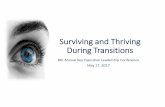 Surviving and Thriving During Transitions Annual Key Executive... · Surviving and Thriving During Transitions 8th Annual Key Executive Leadership Conference. May 17, 2017