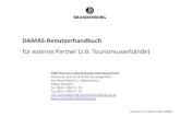 DAMAS-Benutzerhandbuch - reiseland-brandenburg.de · DAMAS-Benutzerhandbuch ... (Download + Bildgröße) ... Veranstalterleistung durchführen Pauschalangebote können in das Reservierungssystem