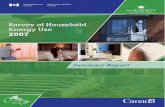 Survey of Household Energy Use Energy Use 2007 · Enquête sur l’utilisation de l’énergie par les ménages 2007 Rapport sommaire Enquête sur l’utilisation de l’énergie