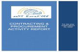 cONTRACTING & pRoCUREMENT aCTIVITY rEPORT · CONTRACTING & PROCUREMENT ACTIVITY REPORT For the year ended March 31, 2016. ... This section provides information on new public and staff