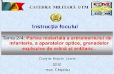 Tema 2/4: Partea materială a armamentului destudent-militar.ucoz.ro/Prezentari/RPK-PKM-PKT.pdf · Caracteristicile tehnico-tactice ale puştii-mitraliera ... Mitralierele PK (PKM)