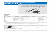 ZX-E Smart Sensors (Inductive Displacement Type) · 2 Capteurs avancés (Type capteur de déplacement inductif) Série ZX-E Accessoires (commande séparée) Unité de calcul Étrier
