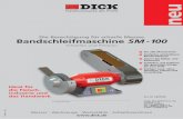 SM-100 dt (Page 1) - 2cut.be ·  Bandschleifmaschine SM-100 Schleifen und Polieren Technische Daten: Spannung: 1 240 V / 50 Hz Anschlusswert: 0,5 kW Drehzahlen: 2.980 1/min