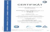 ISO 9001 + EN ISO 3834 certificate... · SUD Czech CERTIFIKÁT Certifikaöní orgán systémt managementu E. 3053 TÜv sÜD Czech s.r.o. potvrzuje, že spoleönost BRONSWERK HEAT