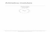 Autore: Dr Zimbu - Wikimedia Commons · 1 Aritmetica modulare Introduzione Questo libro intende trattare alcuni aspetti basilari dell'aritmetica modulare: dalla definizione di congruenza