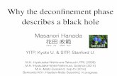 Why the deconﬁnement phase describes a black holegraduate.physics.sunysb.edu/xqcd/talks/hanada.pdf · Why the deconﬁnement phase ! describes a black hole! Masanori Hanada ...