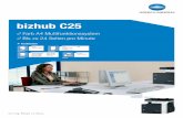bizhub C25 - KONICA MINOLTA Austria€“ TWAIN Netzwerk – Scan-to-SMB – Scan-to-E-Mail – Scan-to-FTP – Scan-to-Me – Scan-to-USB – WIA Scan Systemoptionen DATENBLATT bizhub