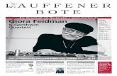 Giora Feidman Klezmer - Lauffen am Neckar - Stadt … · kutieren,Moderator ist traditionell „bild der wissenschaft“-Chefre-dakteur Wolfgang Hess. ... Klezmer, Klassik, Leidenschaft