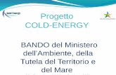 Progetto COLD-ENERGY - minambiente.it · - G. Cerri, “Organic Fluid Turbocharger for a 2000 kW Diesel Engine”. 1987 Tokyo International Gas Turbine Congress, Tokyo (Japan), 26