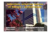 Infections urinaires hautes et basses + parasitologie · Classification clinique – Cystite non compliquée ... Parasitologie – Recherche d’œufs de bilharzie dans les urines