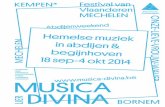 MUSICA DIVINA - lunalia.be 2014... · GYÖRGY LIGETI Lux Aeterna SERGEI RACHMANINOV All-Night Vigil Sergei Rachmaninov staat vooral bekend voor zijn grensverleggende en aartsmoeilijke