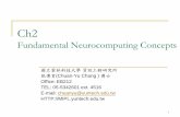 Fundamental Neurocomputing Concepts - …mipl.yuntech.edu.tw/course/chap2_20170921.pdf · The difference between the desired response and the network response is The MSE criterion