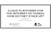 CLOUD PLATFORMS FOR THE INTERNET OF THINGS… · CLOUD PLATFORMS FOR THE INTERNET OF THINGS: ... • Why do we need Cloud Platforms for Internet of Things? ... LibeliumGateway Raspberry