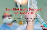 Sıvı Elektrolit Dengesi ve Tedavisi - …istanbultip.istanbul.edu.tr/ogrenci/wp-content/uploads/2015/01/5.s... · • Paralitik ileus • Aritmi, VEV, digital intoksikasyonu riski