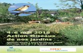 4-6 mai 2018 Action Oiseaux de nos jardins - birdlife.ch · Bcp. d‘arbustes indigènes Bcp. d‘arbustes exotiques Arbres indigènes Arbres exotiques Prairie fleurie Gazon Étang