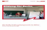 Bildung für Berlin - hildebrandtschule.de · Impressum Herausgeber: Senatsverwaltung für Bildung, Jugend und Wissenschaft, Bernhard-Weiß-Straße 6, 10178 Berlin Landesinstitut