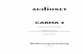CARMA manual de · 5 1 Überblick 1.1 Was ist CARMA, wer ist Audionet? Audionet ist einer der führenden Anbieter von Premiumprodukten der Heimunterhaltung – made in Germany.