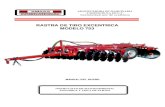 RASTRA DE TIRO EXCENTRICA MODELO 753 - … de Tiro... · instructivo de mantenimiento, ensamble y lista de partes manual del dueÑo rastra de tiro excentrica modelo 753 abastecedora