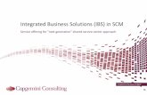 Integrated Business Solutions in SCM - Capgemini · Integrated Business Solutions ... towards the processes of supply chain management ... Process service handbook Career model