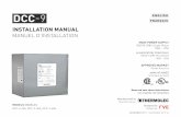MANUEL D’INSTALLATION - rve.ca · 1 INSTALLATION MANUAL MANUEL D’INSTALLATION Manufactured by Manufacturé par Designed by Design par MAIN POWER SUPPLY 120/240-208V, Single Phase