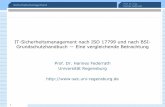 IT-Sicherheitsmanagement nach ISO 17799 und nach …svs.informatik.uni-hamburg.de/publications/2004/2004-06-23IT... · Sicherheitsmanagement Prof. Dr.-Ing. Hannes Federrath 1 IT-Sicherheitsmanagement