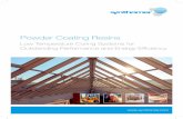 Powder Coating Resins - Home- SYNTHOMER · Albecor Low Temperature Curing Powder Resins Energy Savings, Enhanced Performance In response to market demand for advanced technologies
