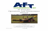 45 Trencher Operations And Maintenance Manual - … · 45 Trencher Operations And Maintenance Manual Manufactured By A F T Trenchers Ltd. 16/17 Addison Road, Sudbury, Suffolk, CO10