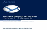 Version 11.5 Update 6 - dl2.acronis.comdl2.acronis.com/u/pdf/AcronisBackupAdvancedVirtual_11.5_userguide... · L'aide contextuelle intégrée est disponible dans la console d'administration