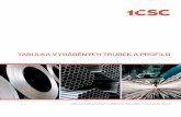 TABULKA VYRÁBĚNÝCH TRUBEK A PROFILŮ - 1csc.cz · precision tubes & profiles laser metal processing steel service center tabulka vyrÁbĚnÝch trubek a profilŮ