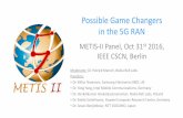 Possible Game Changers in the 5G RAN - IEEE …cscn2016.ieee-cscn.org/CSCN_5GRANPanel_Intro_METIS-II_Overview.… · Possible Game Changers in the 5G RAN METIS-II Panel, ... Ericsson,