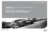 Renault clio & clio GRandtouR clio clio & clio … · 3 Renault sPoRt Motorisierung Rs cup Renault sport Super kW (PS) Preise EUR Preise EUR 2.0 16V 200 148 (201) 19.900,– 22.500,–