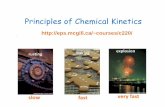 Principles of Chemical Kinetics - Department of Earth …eps.mcgill.ca/~courses/c220/Kinetics_EPSC-220_2017.pdf · Principles of Chemical Kinetics. Thermodynamics ... for n consecutive