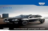 Dacia Duster - Autohaus Schulze GmbH · Robust, zuverlässig und ausgesprochen praktisch: so spricht der Dacia Duster den Verstand an. Und für die Emotionen sorgt sein Design. Verchromter