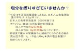 塩分を摂りすぎていませんか - 慶應義塾大学病 …kompas.hosp.keio.ac.jp/file/medical_info/dietary_therapy/... · 2010-04-15 · 調味料の塩分 小さじ1杯の食塩